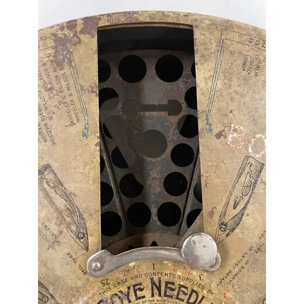 Antique 1920s Boye Needle Co. Chicago Spinning Display Store Dispenser